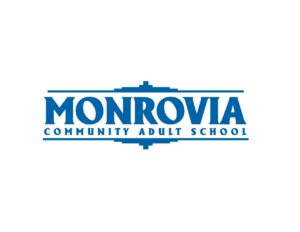 Blue Monrovia Community Adult School Logo