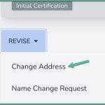 Revise change address screenshot