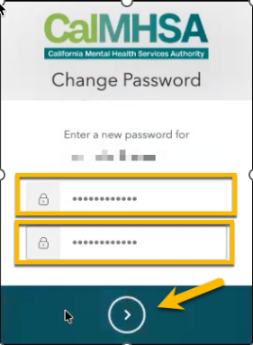 Change Password box